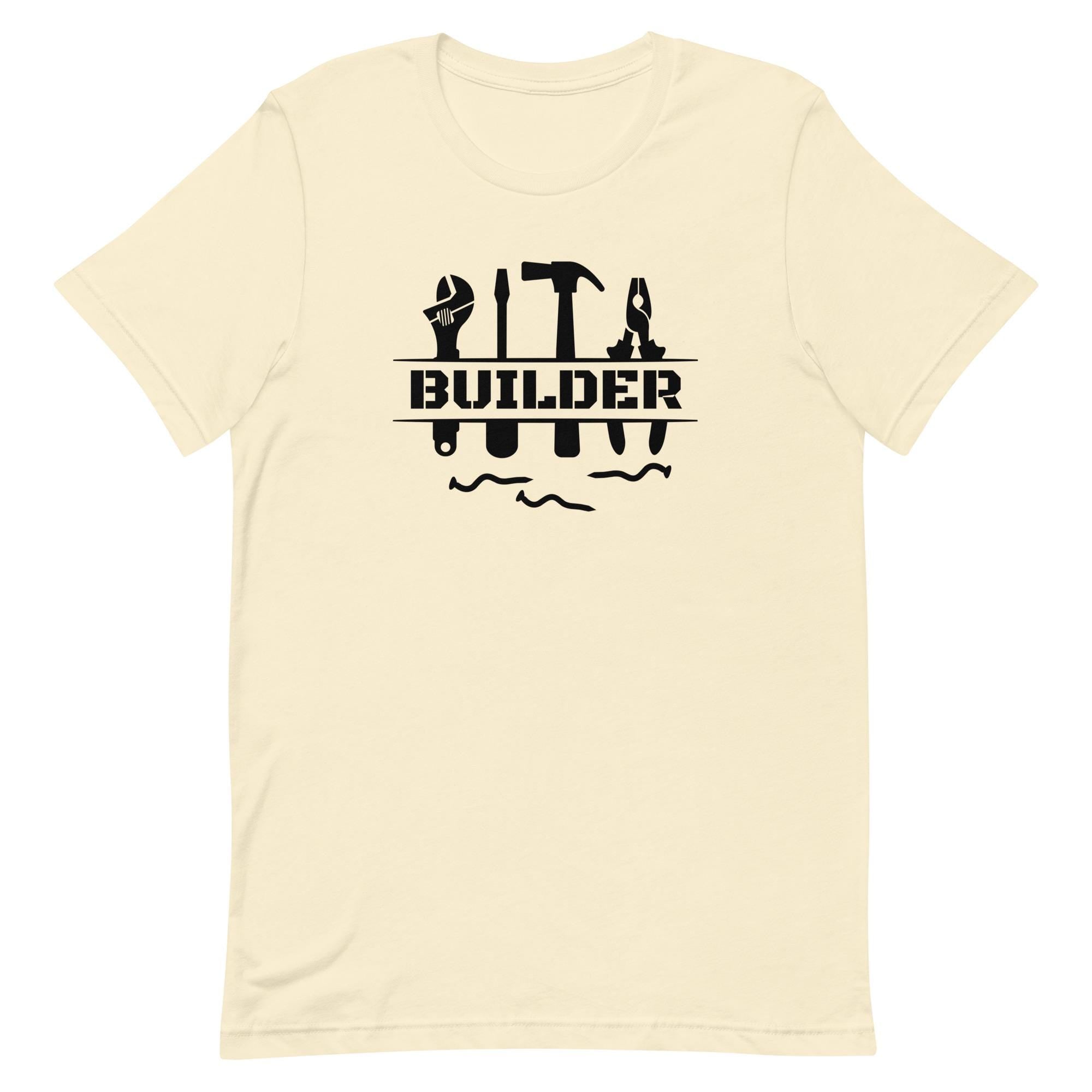 Builder Tools T-Shirt: Construction Carpenter Gift