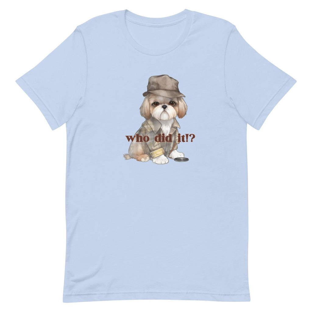 Detective Dog T-Shirt: Sherlock Holmes Style Outfit, Dog Lover Gift
