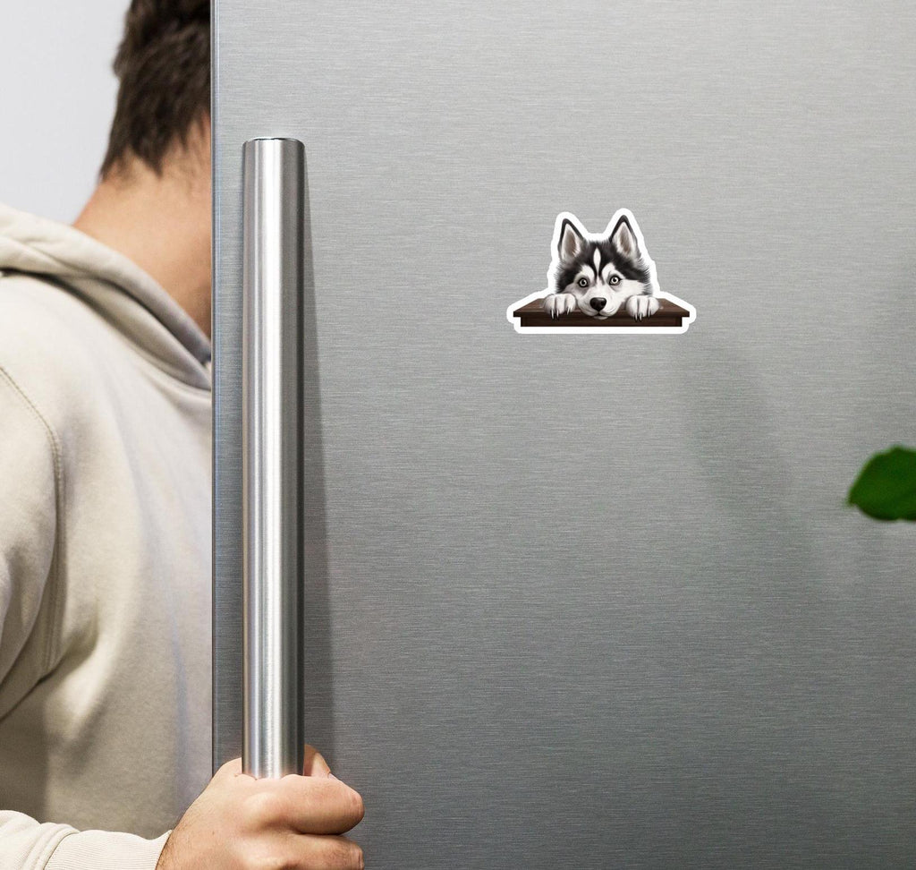 Huskey Magnet, cute dog magnet, Dog fridge magnet, Cute Huskey dog magnet, gift for Husky owner, Huskey mom, Huskey Dad