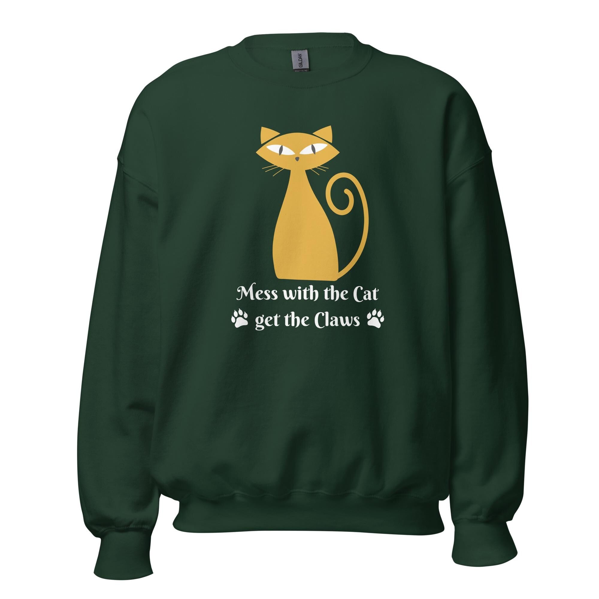 Funny Cat Sweatshirt: Cat Mom Gift, Women's Humor