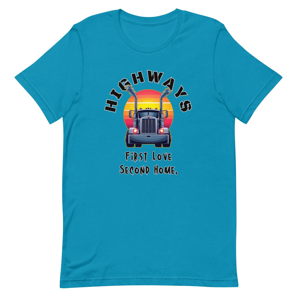 Highways Trucker T-Shirt: Semi Truck Driver Gift
