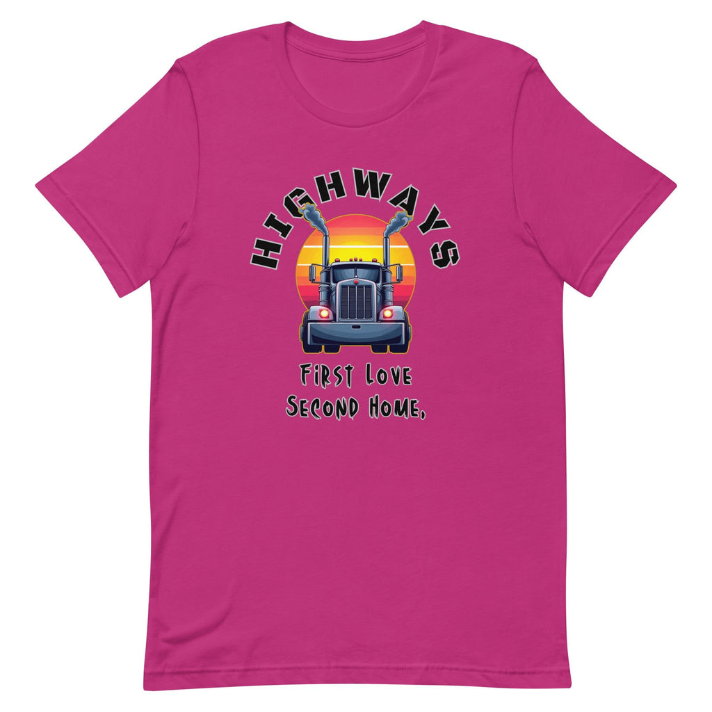 Highways Trucker T-Shirt: Semi Truck Driver Gift