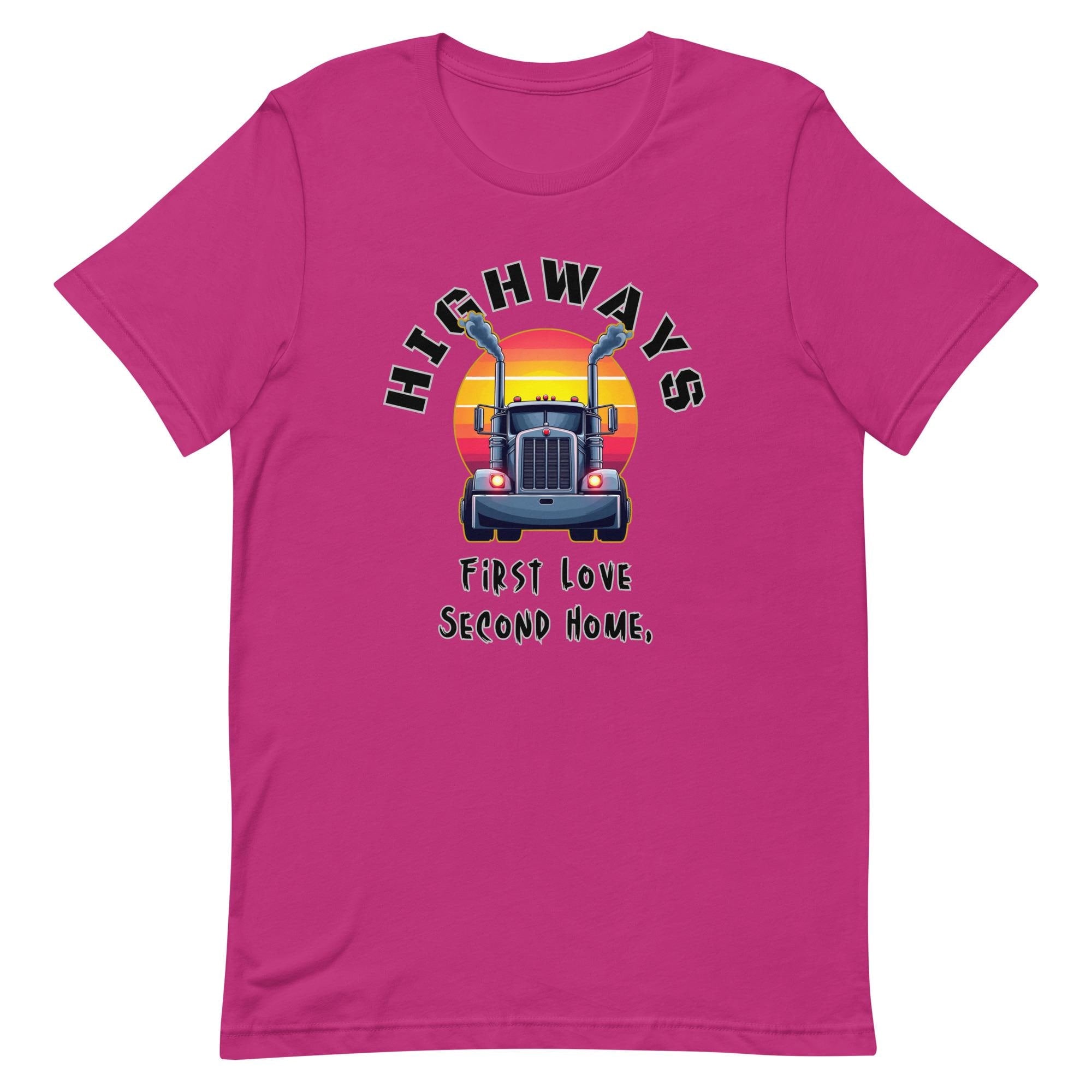 Highways Trucker T-Shirt: Semi Truck Driver Gift
