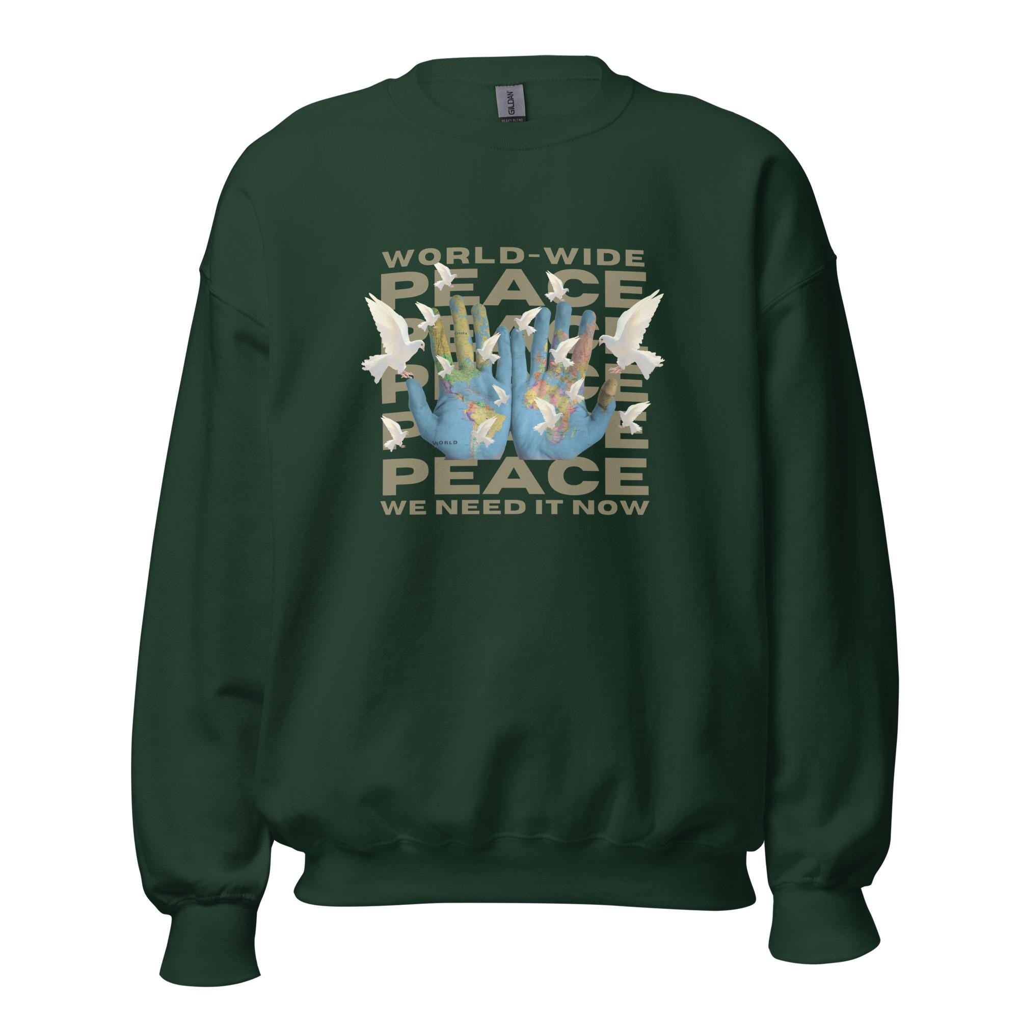 Doves of Peace Sweatshirt: Unisex World Graphic