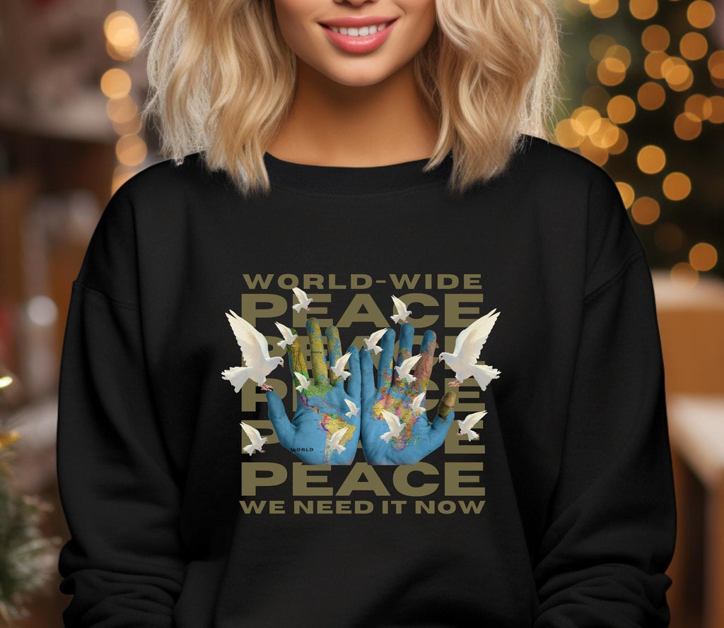 Doves of Peace Sweatshirt: Unisex World Graphic