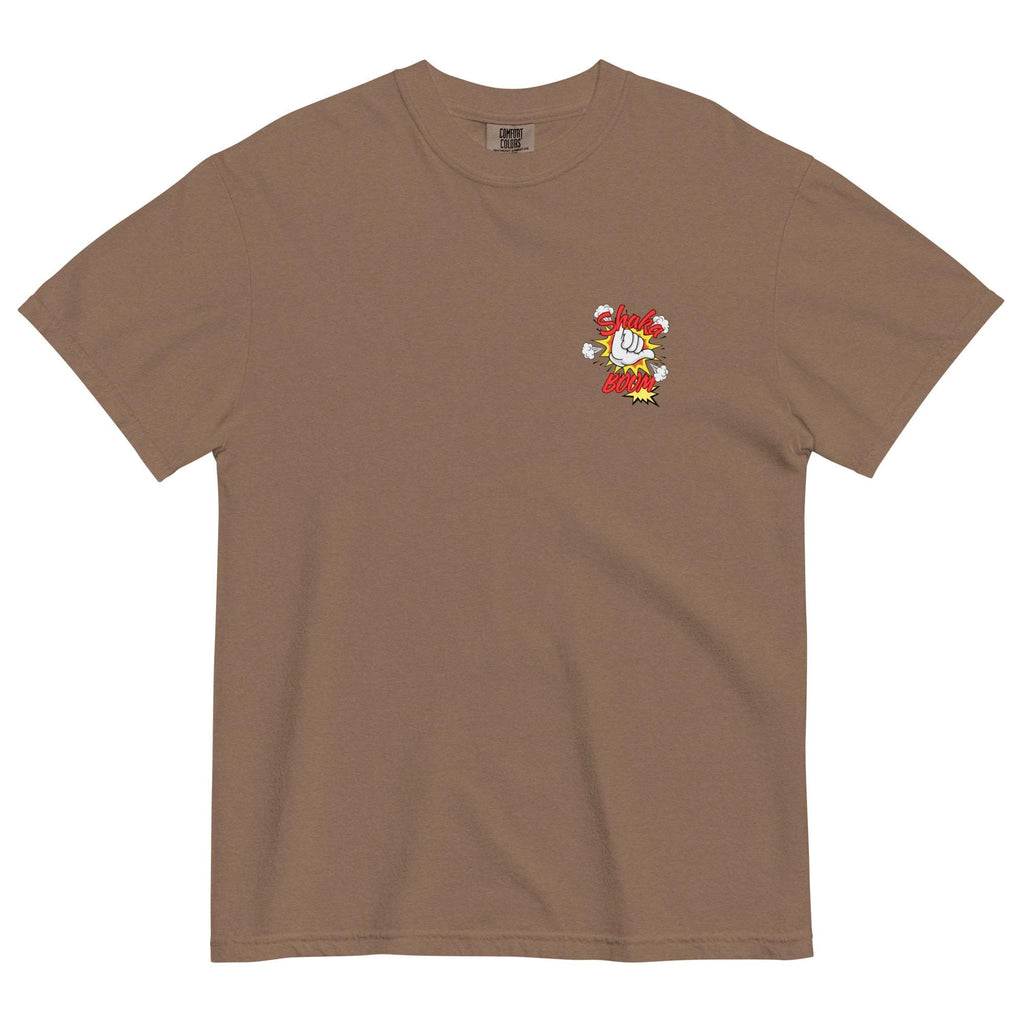 Hawaii Shaka T-Shirt: Comfort Colors Hawaii tee front and back prints Shaka Boom!