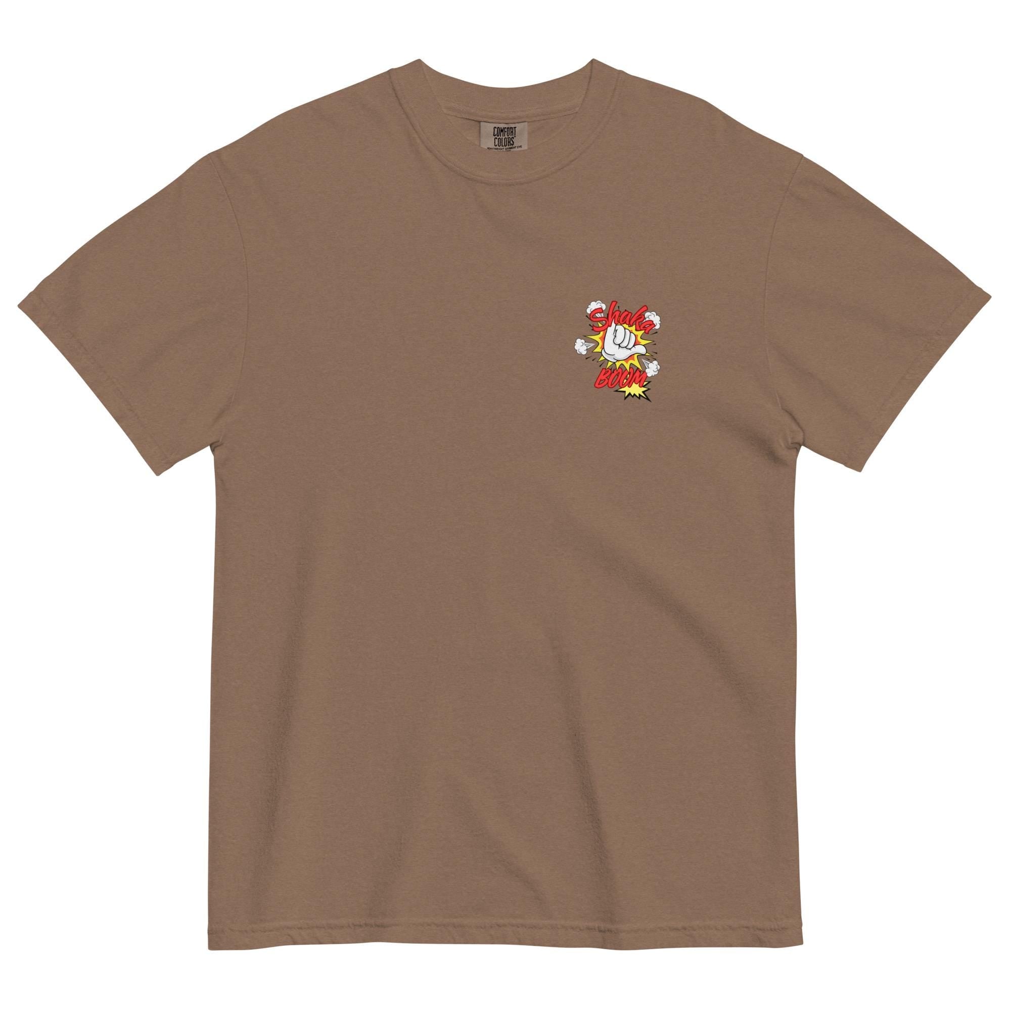 Hawaii Shaka T-Shirt: Comfort Colors Hawaii tee front and back prints Shaka Boom!