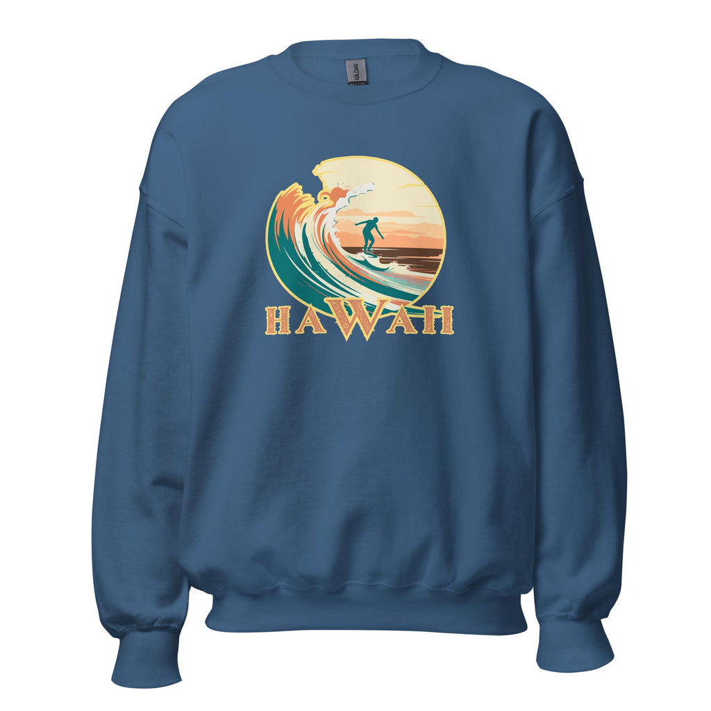 Retro Hawaii Surf Sweatshirt: Vintage Unisex Hoodie gift for Hawaii lover surfer gift