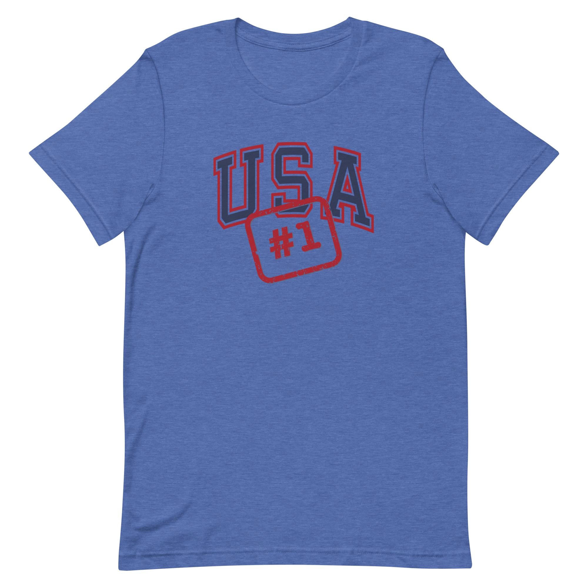 USA Shirts USA #1 T-shirt, Patriotic Gift Unisex Tee