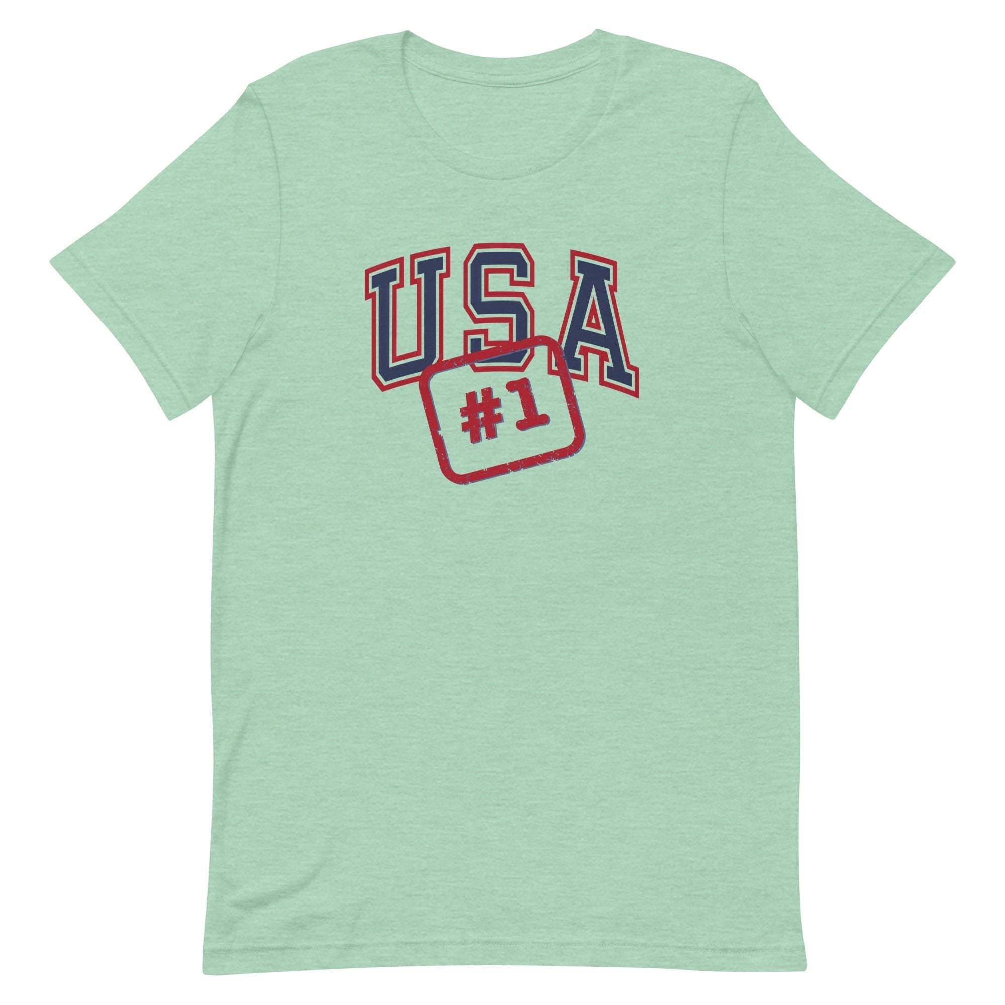 USA Shirts USA #1 T-shirt, Patriotic Gift Unisex Tee
