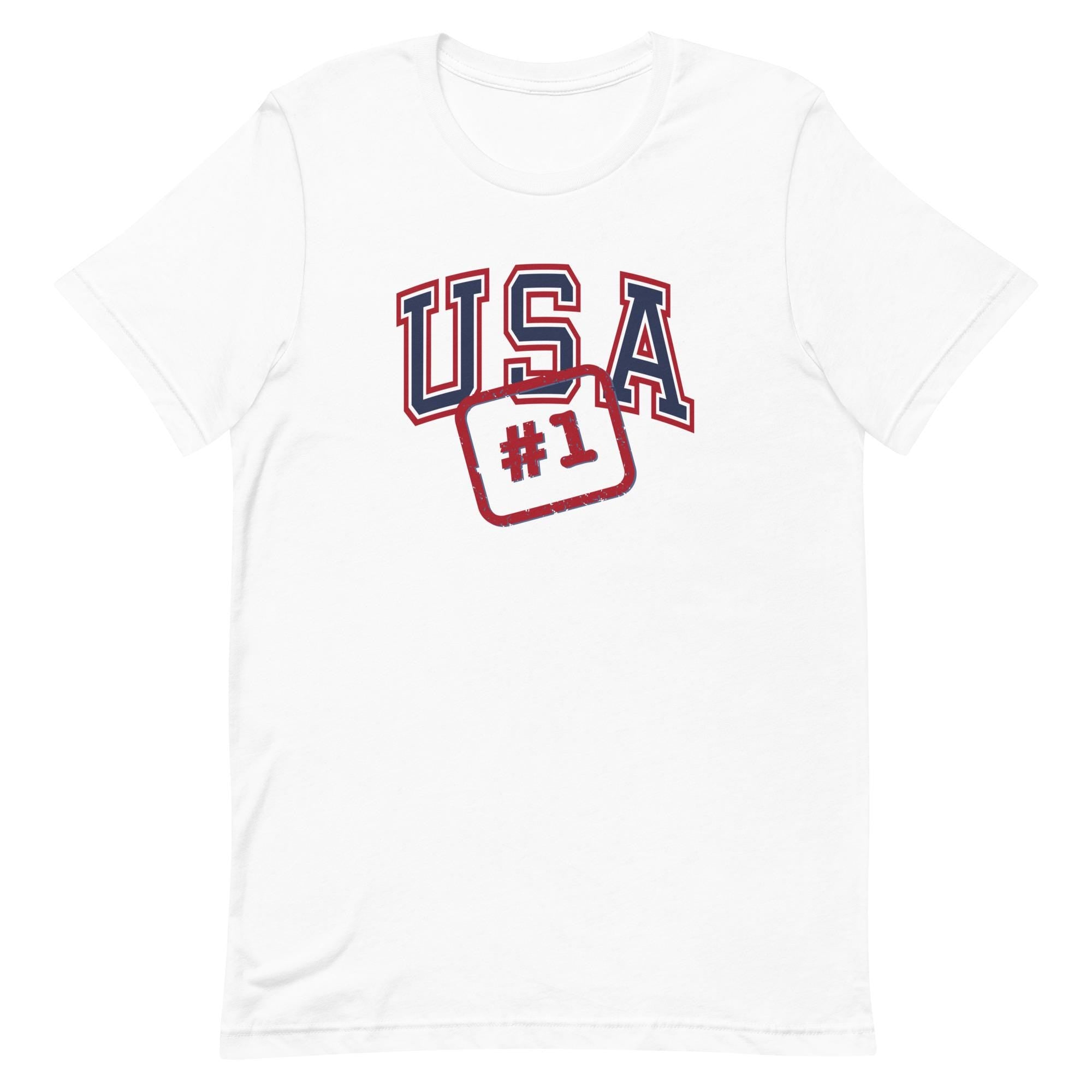 USA Shirts USA #1 T-shirt, Patriotic Gift Unisex Tee