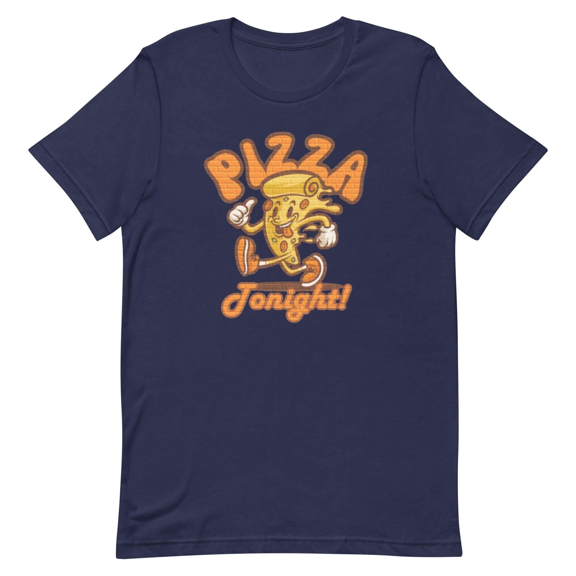 Funny Pizza T-Shirt: Retro Cartoon Unisex Tee