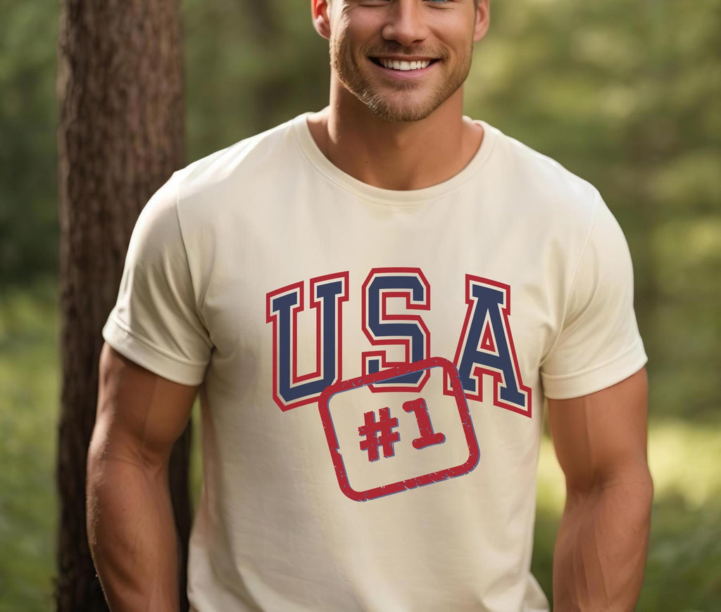 USA Shirts USA #1 T-shirt, Patriotic Gift Unisex Tee