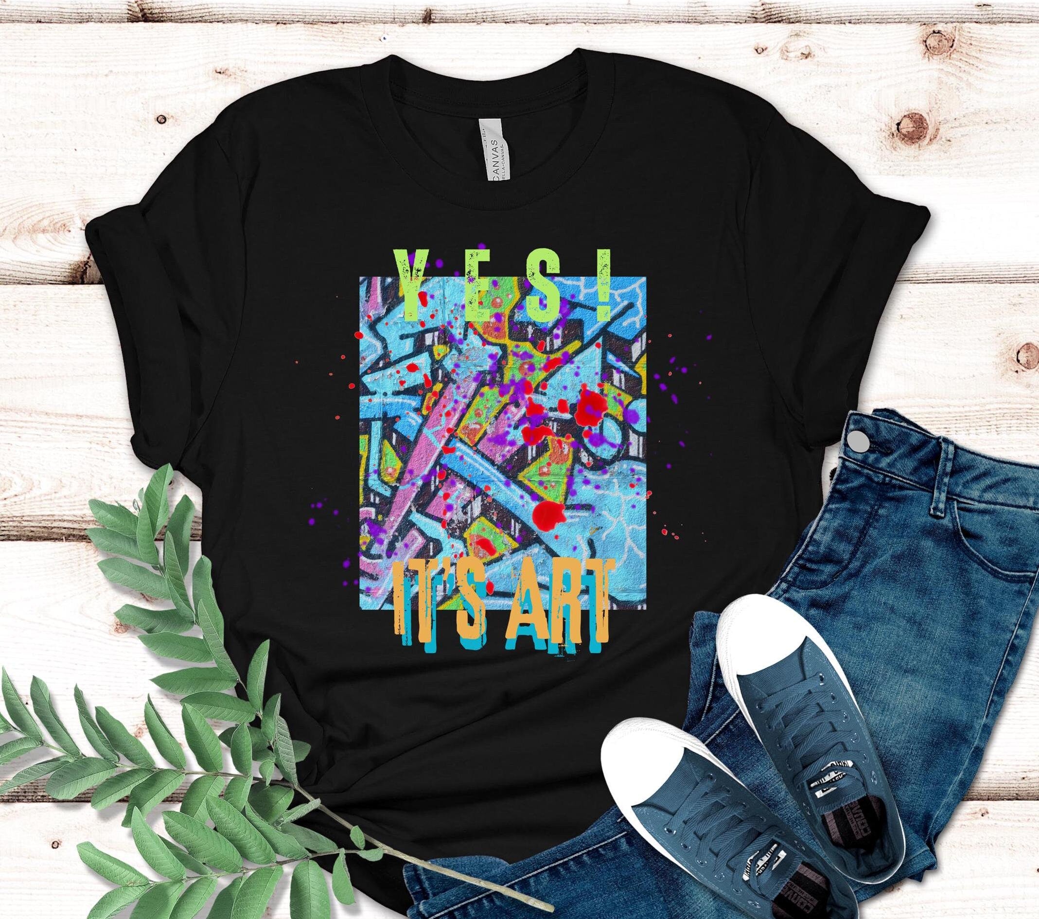 Funny Abstract Art T-Shirt: Gift for Artists