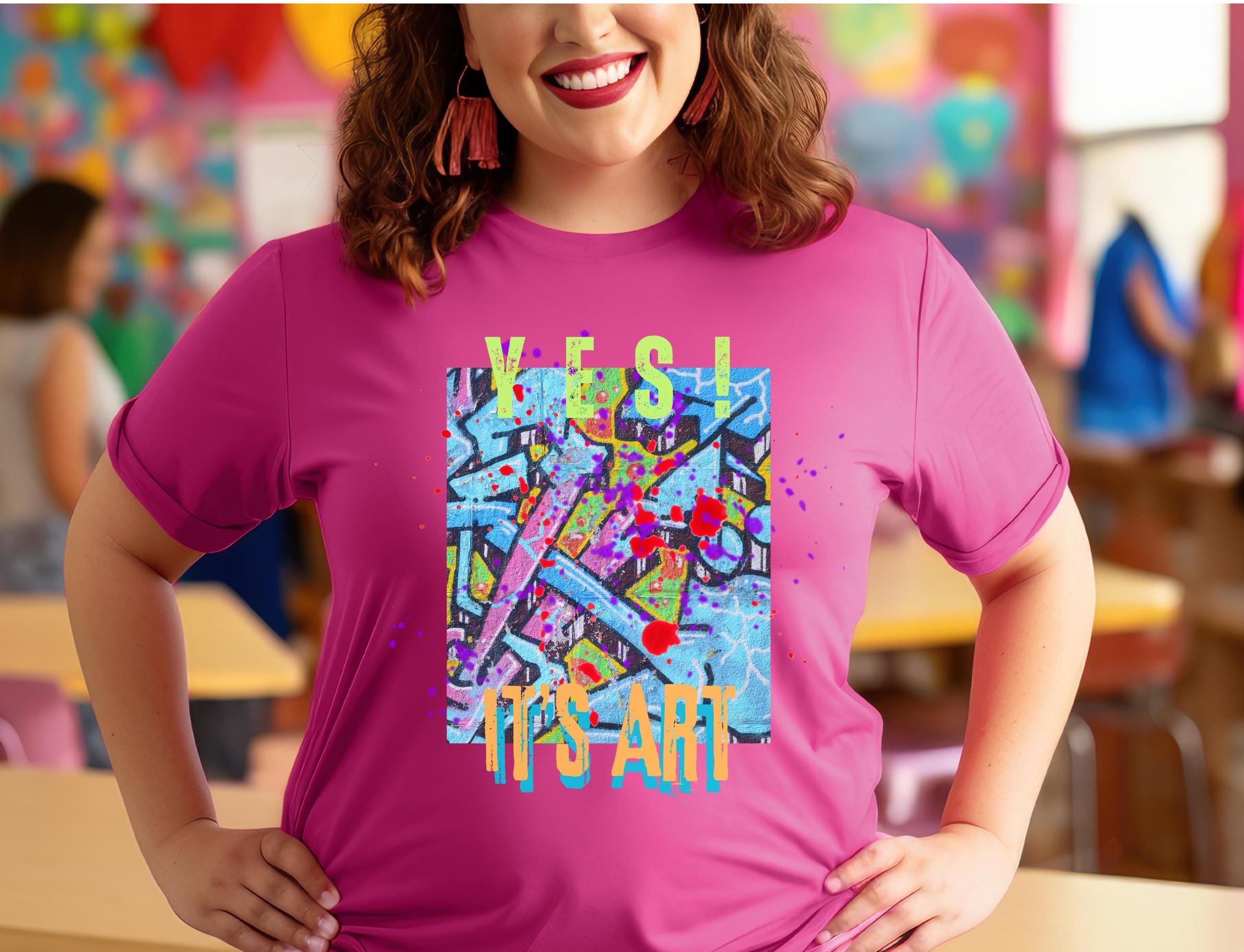 Funny Abstract Art T-Shirt: Gift for Artists