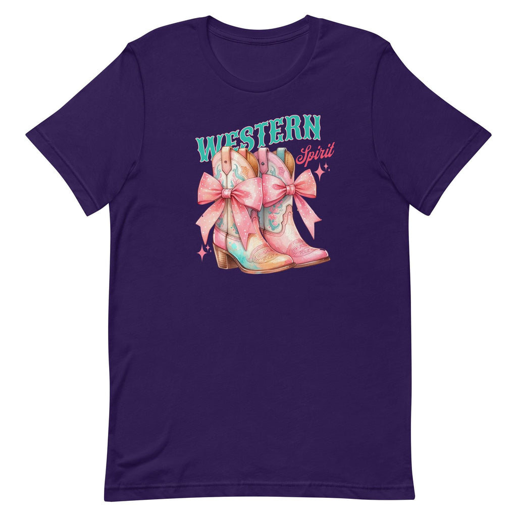 Pink Western Boots T-Shirt: Coquette Cowgirl Tee