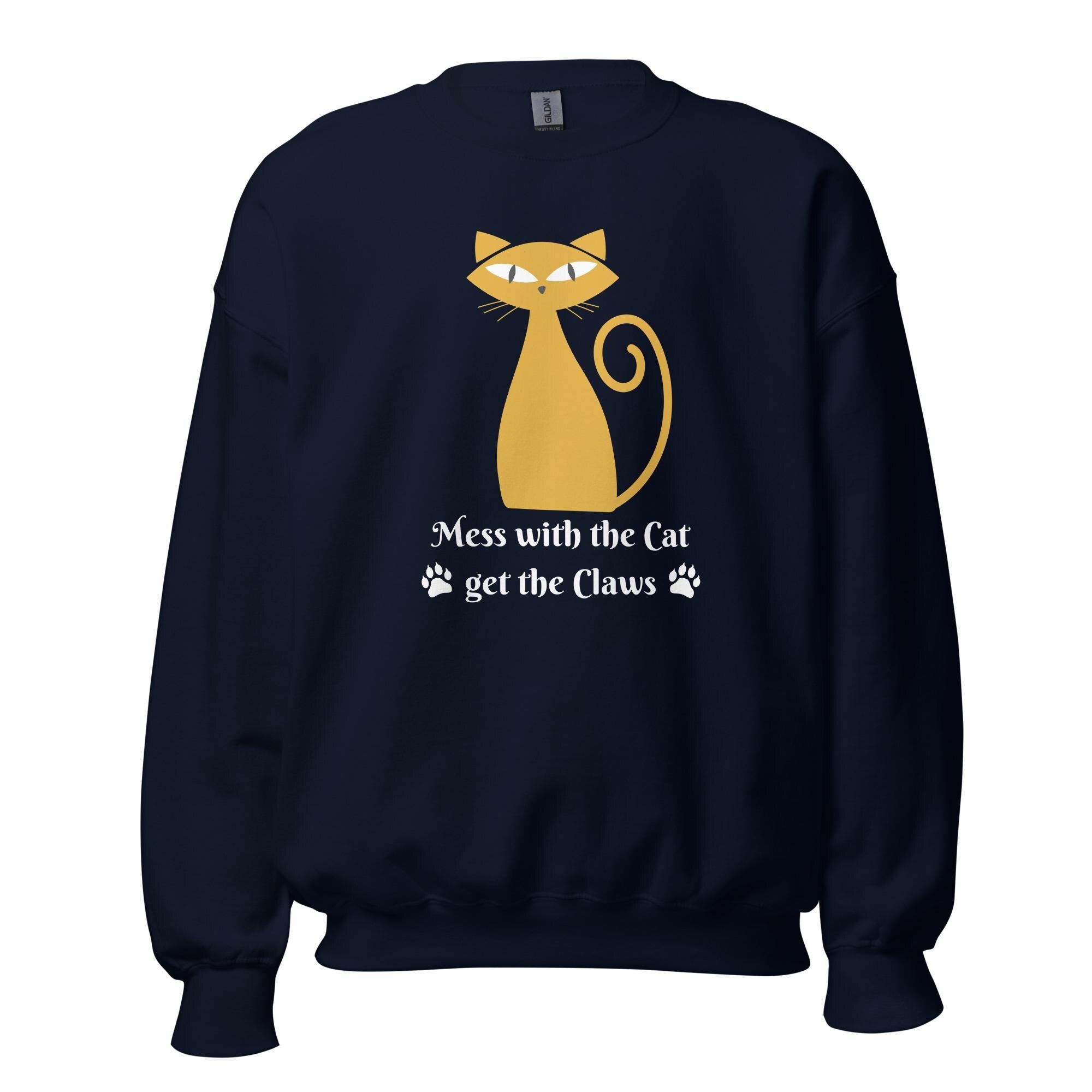 Funny Cat Sweatshirt: Cat Mom Gift, Women's Humor