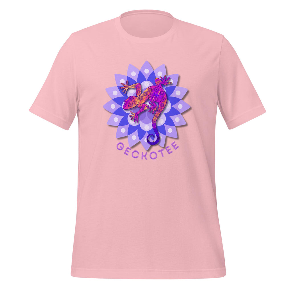 Gecko T-Shirt: mandala gecko lizard Unisex Bella Canvas Tee