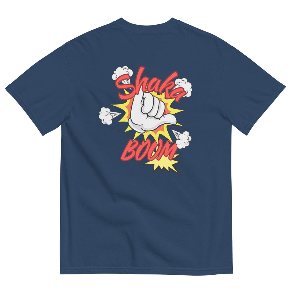 Hawaii Shaka T-Shirt: Comfort Colors Hawaii tee front and back prints Shaka Boom!