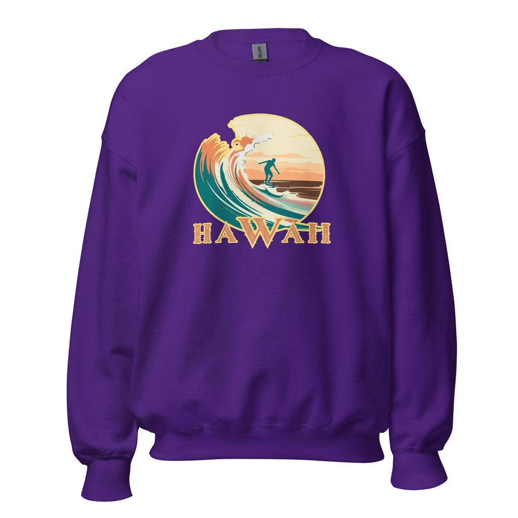 Retro Hawaii Surf Sweatshirt: Vintage Unisex Hoodie gift for Hawaii lover surfer gift