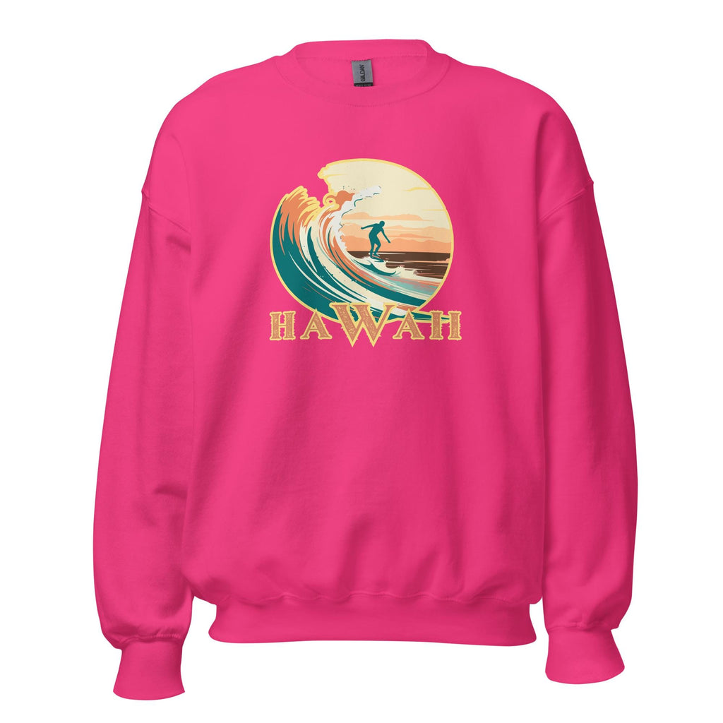 Retro Hawaii Surf Sweatshirt: Vintage Unisex Hoodie gift for Hawaii lover surfer gift