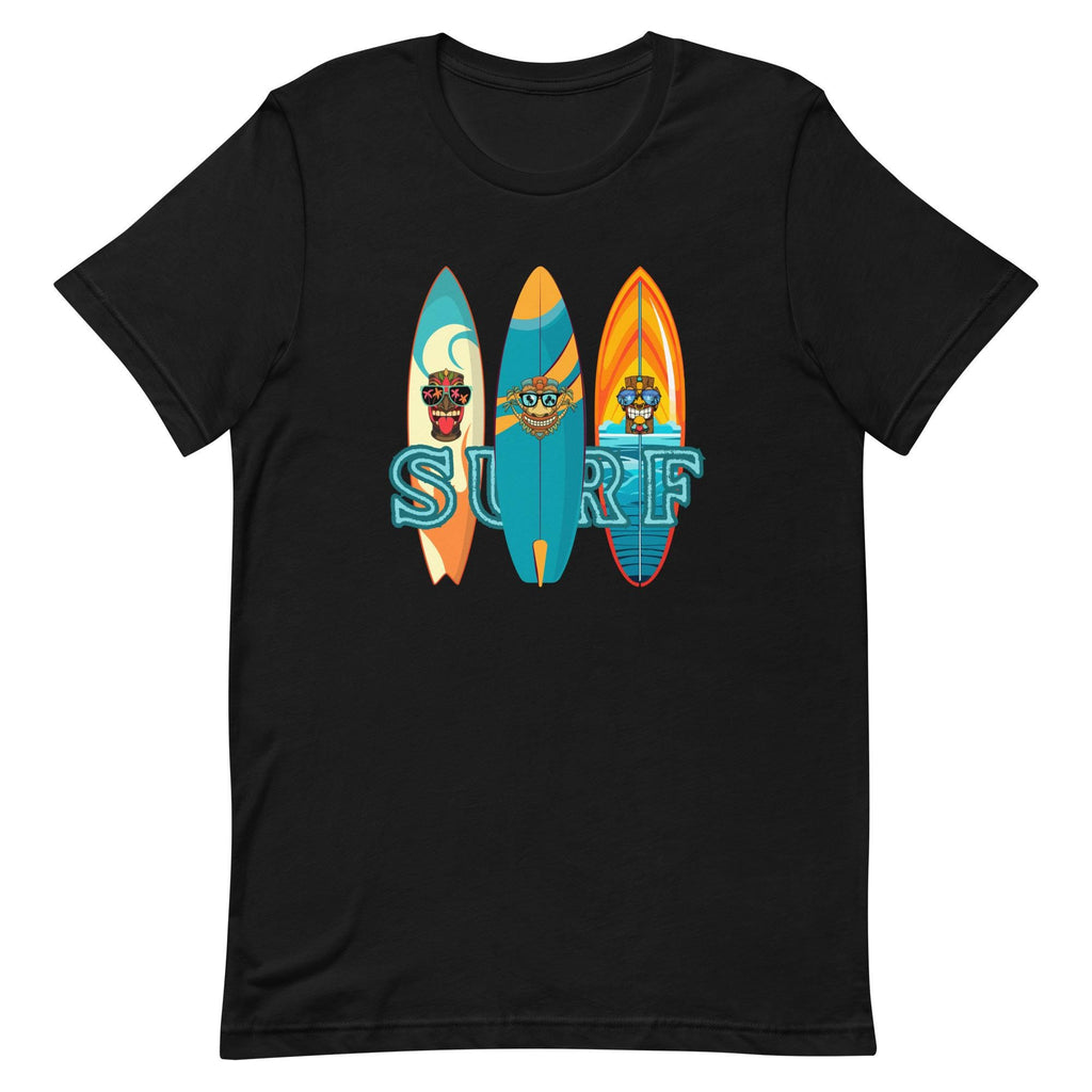 Surfboards T-Shirt: Surfing shirt Bella Canvas soft tee Unisex Surfer Gift