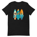 Surfboards T-Shirt: Surfing shirt Bella Canvas soft tee Unisex Surfer Gift