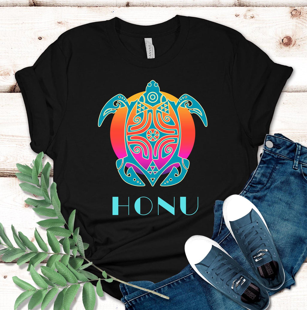 Sea Turtle Honu T-Shirt: Hawaiian turtle Unisex Tee