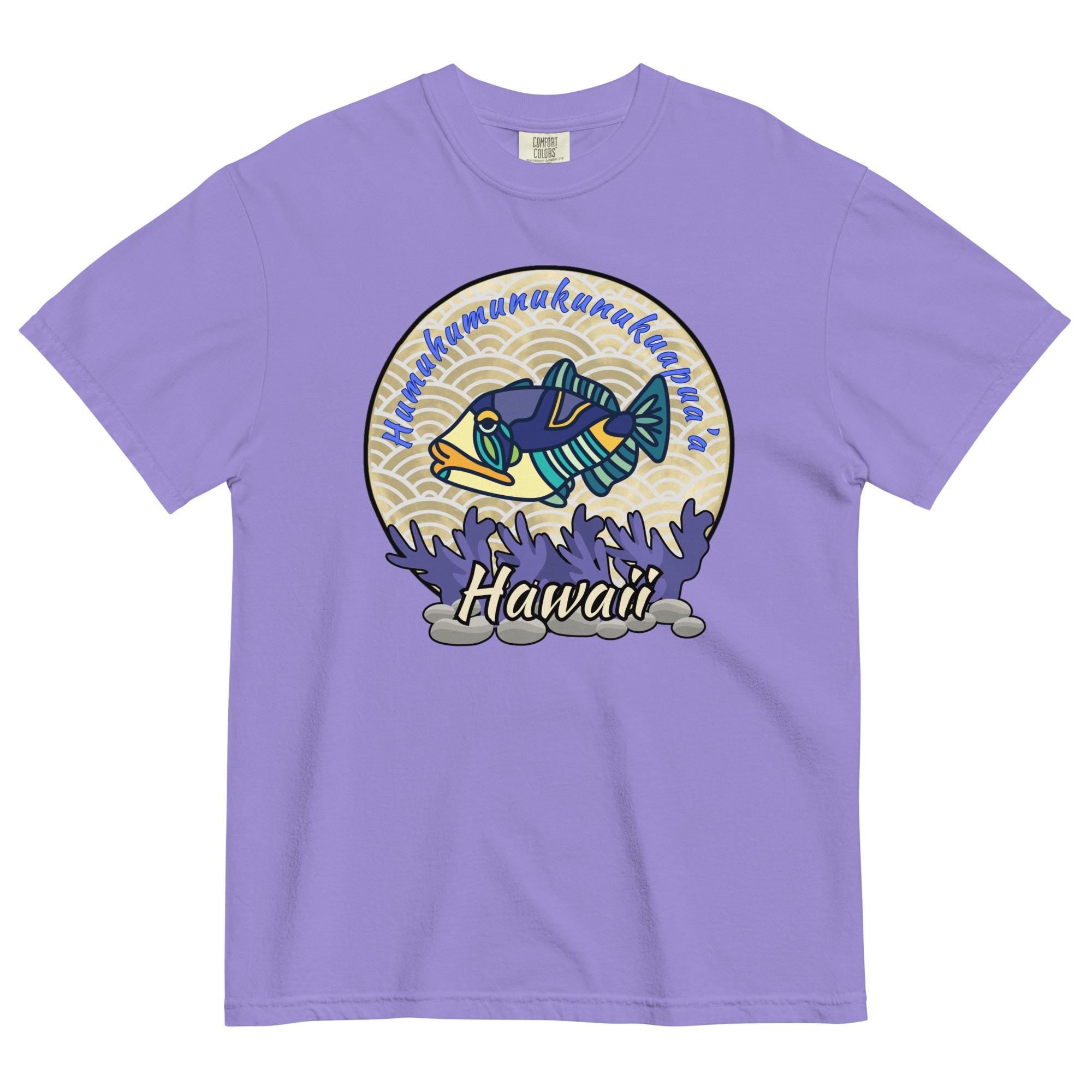 Humuhumunukunukuapuaa Hawaii Fish Shirt: Comfort Colors Hawaii Tee front print