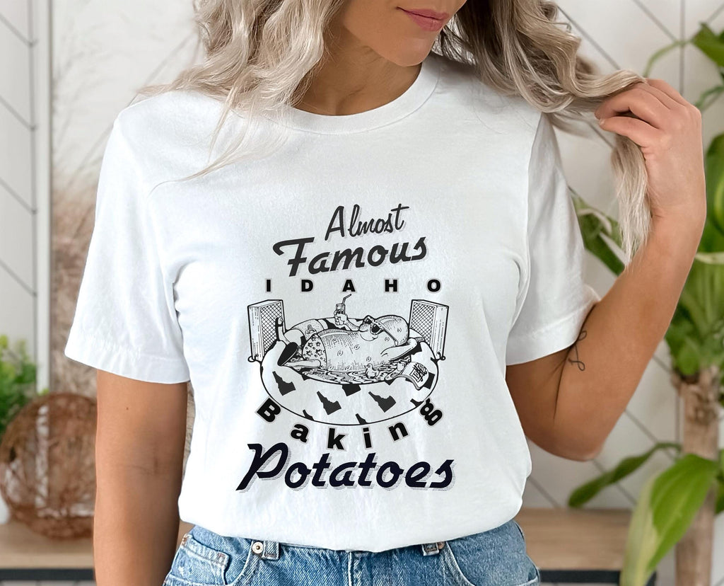 Funny Idaho Potato Shirt: Vintage Cartoon Art unisex soft tee