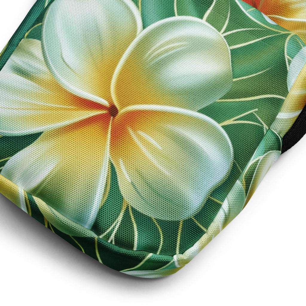 Plumeria Crossbody Bag: Tropical Floral Phone Bag
