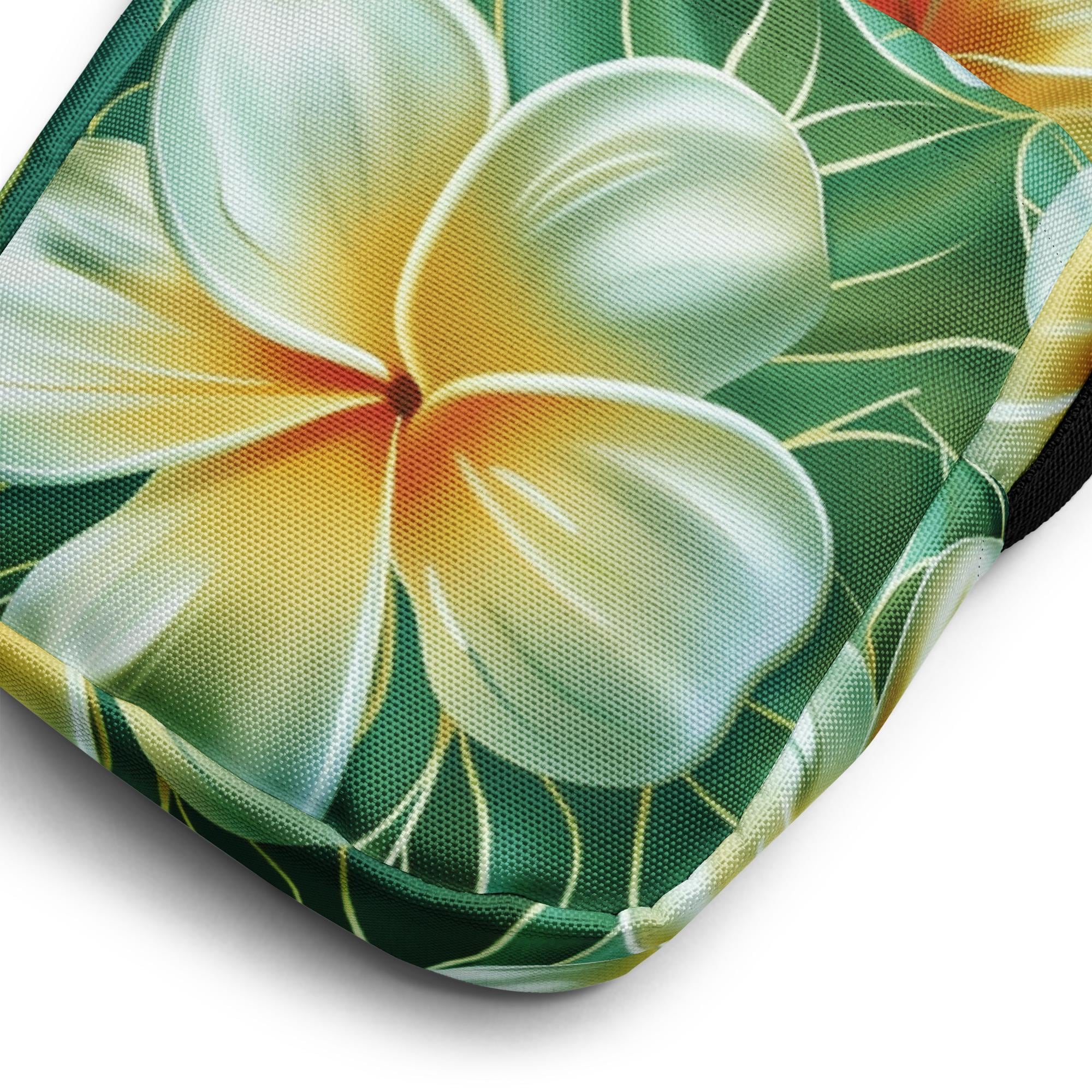 Plumeria Crossbody Bag: Tropical Floral Phone Bag