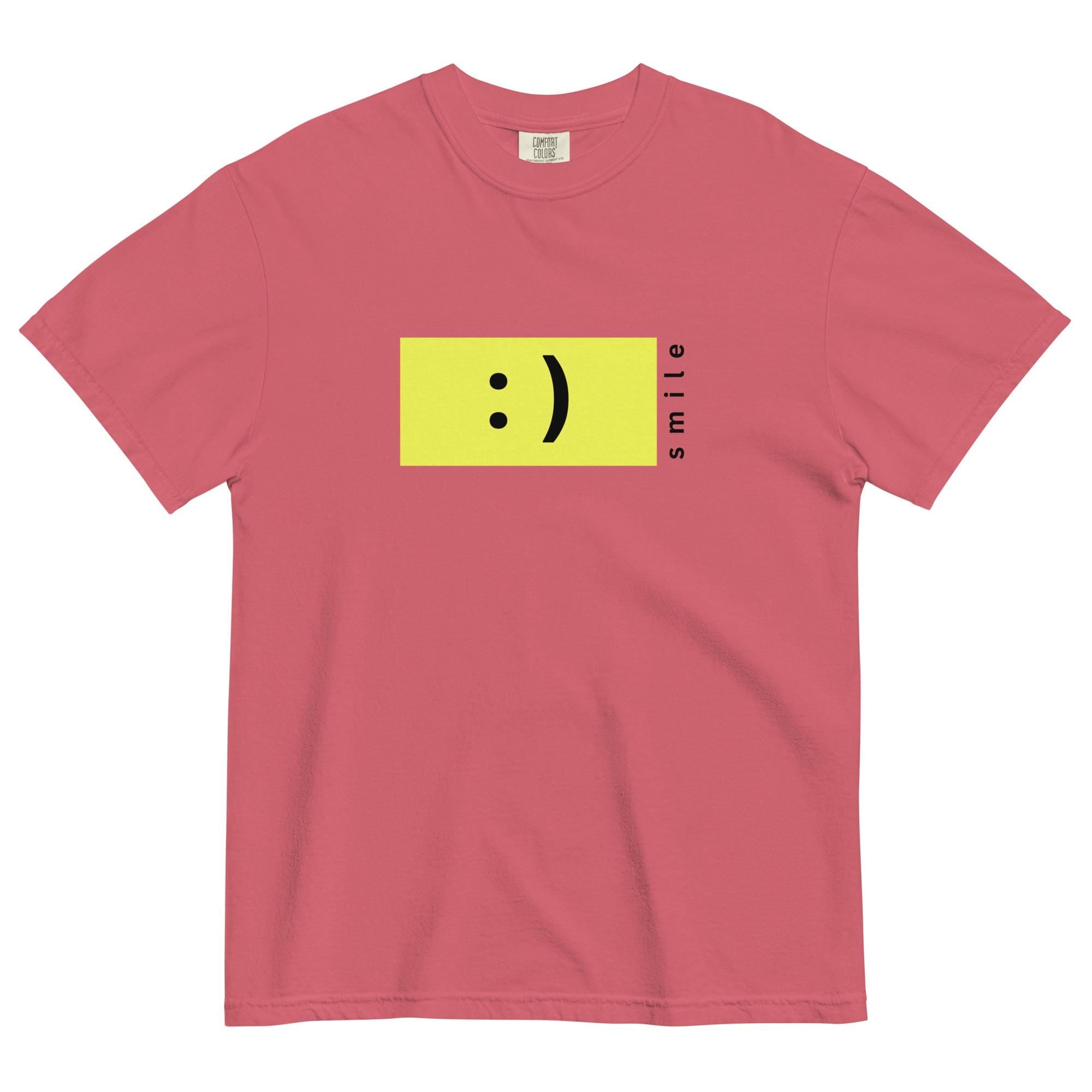 Smile T-Shirt: Garment-Dyed Heavyweight Cotton Tee