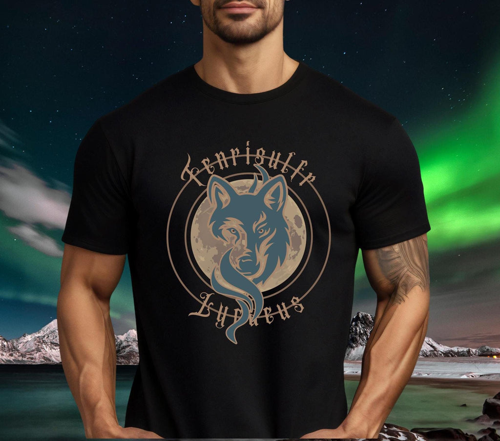 Fenrir Wolf T-Shirt: Norse Mythology Design