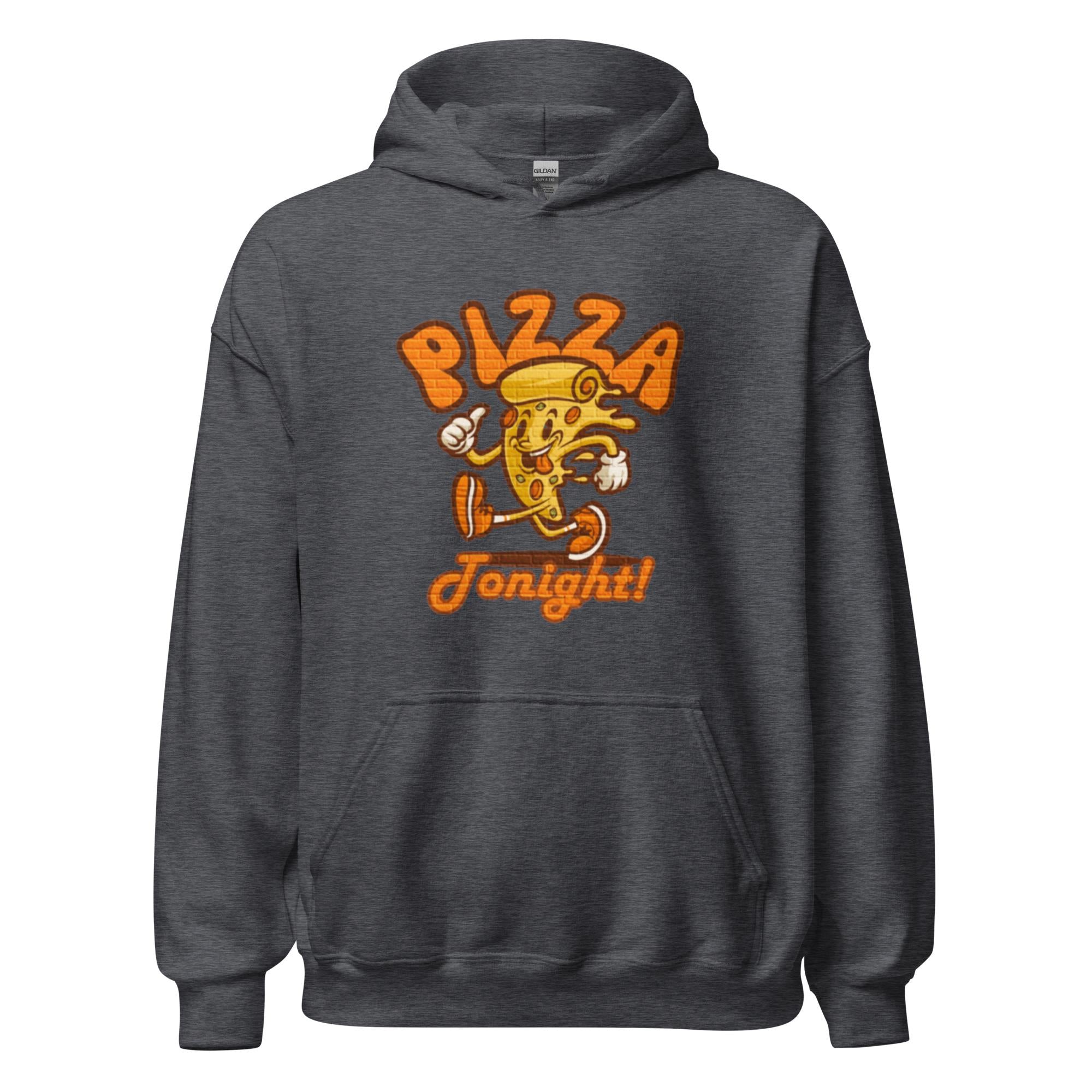 Funny Pizza Tonight Hoodie: Retro Pizza Lover Gift