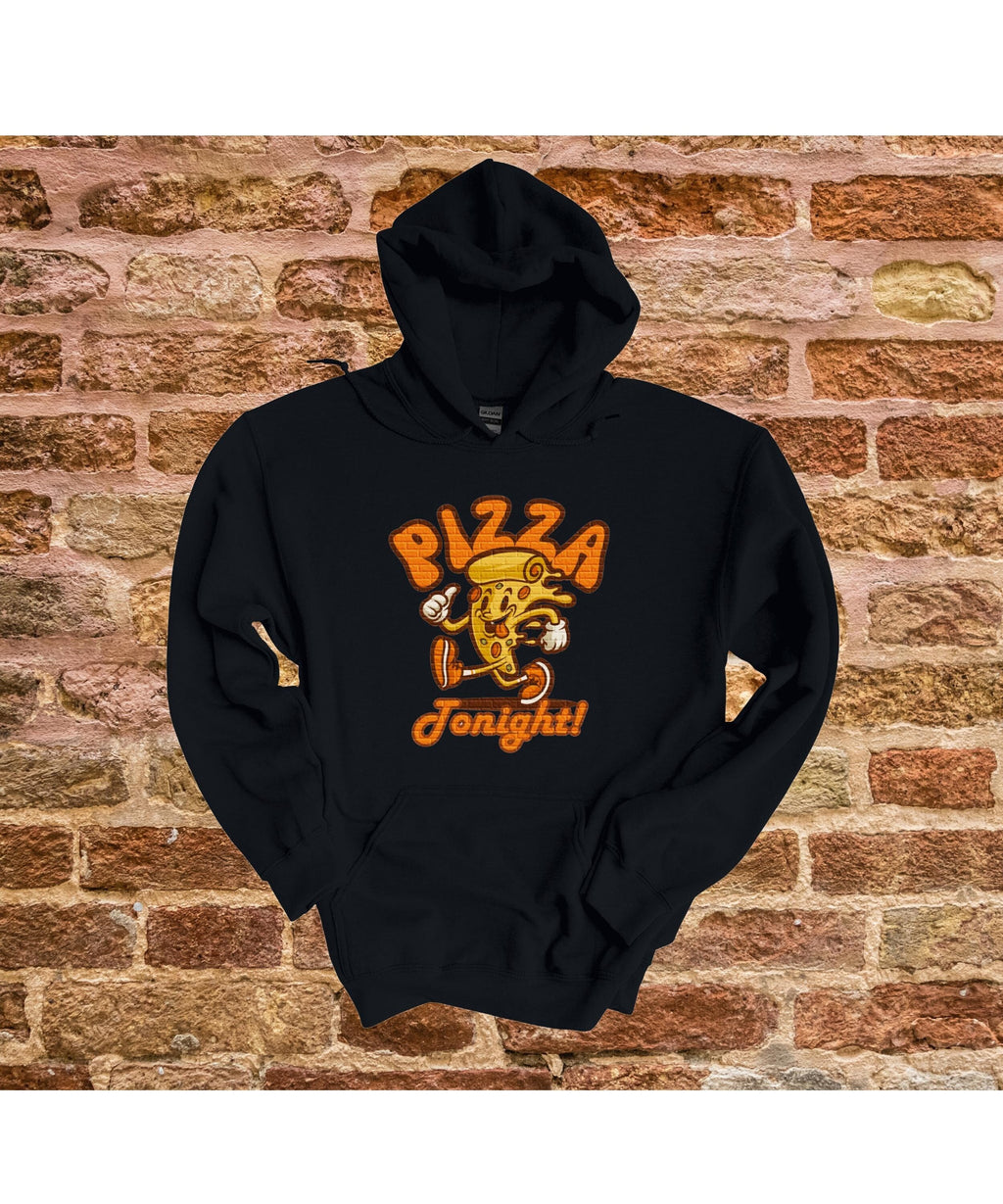 Funny Pizza Tonight Hoodie: Retro Pizza Lover Gift