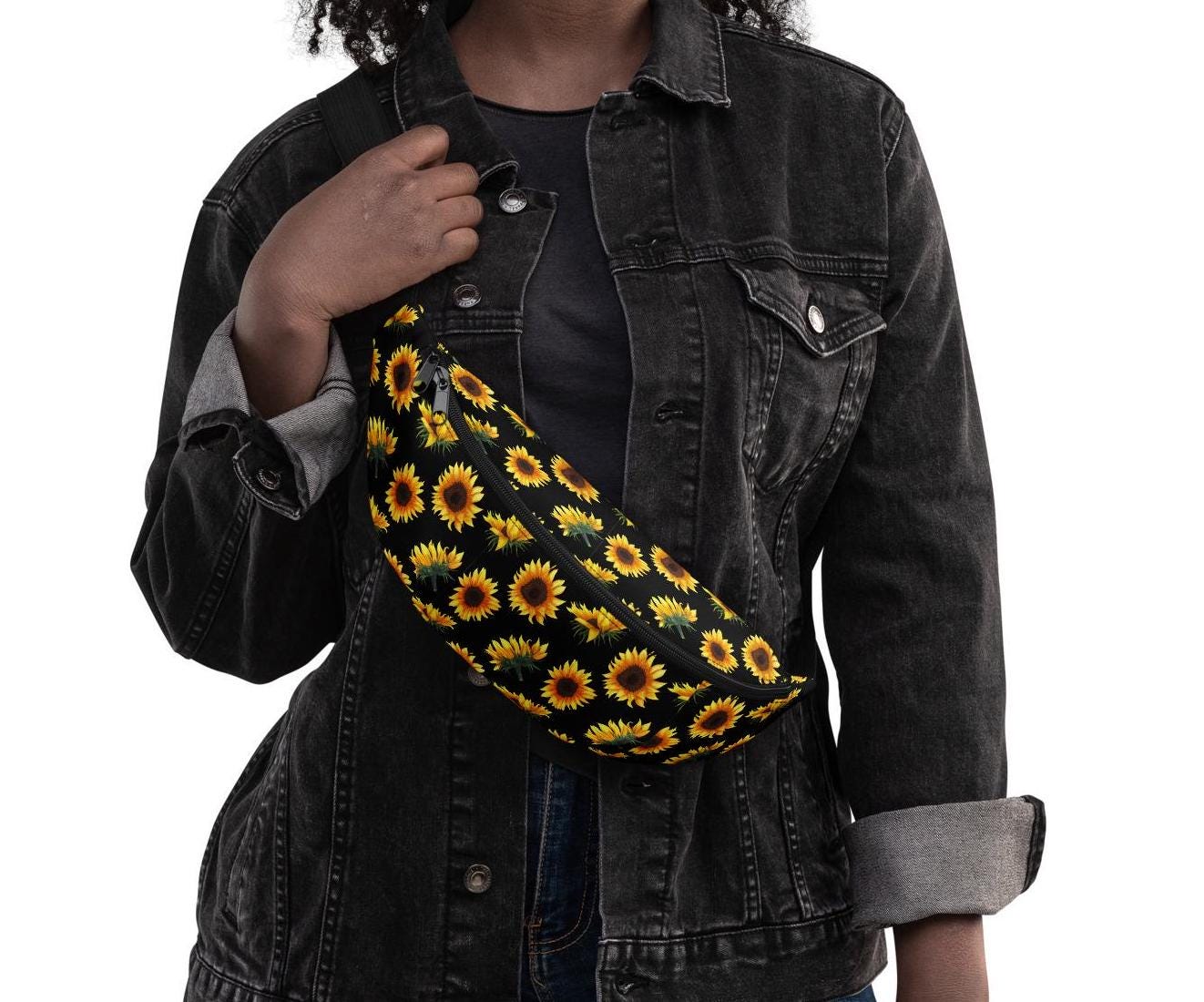 Sunflower Fanny Pack: Summer Floral Waist Bag
