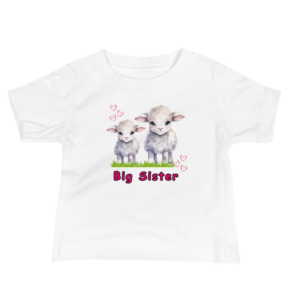 Big Sister Lambs Tee: Matching Sister Shirts