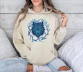 Blue Wolf Head Hoodie: Unisex Graphic Sweatshirt