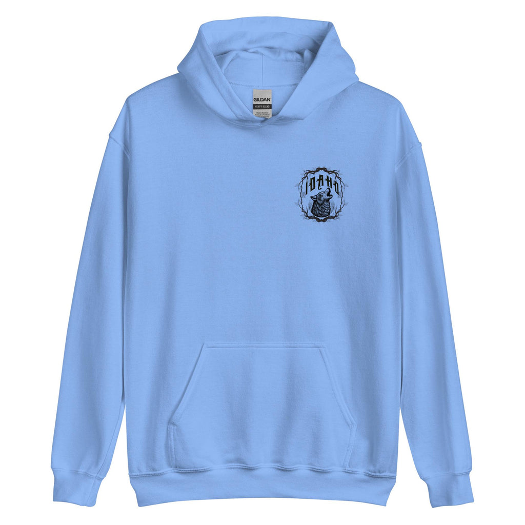 Idaho Wolf Hoodie: Front & Back Print, Cozy Outdoors