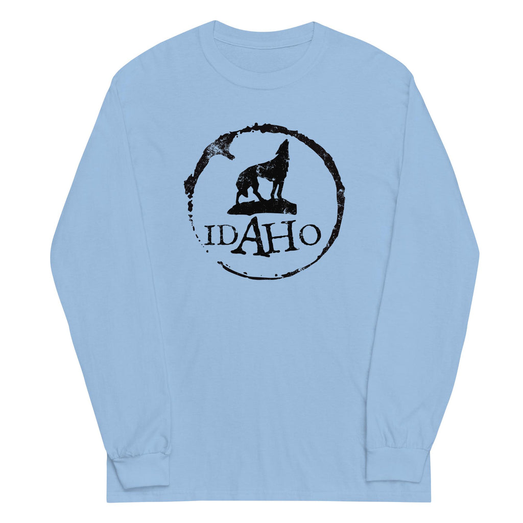 Idaho Wolf Long Sleeve T-shirt: Idahoan Gift
