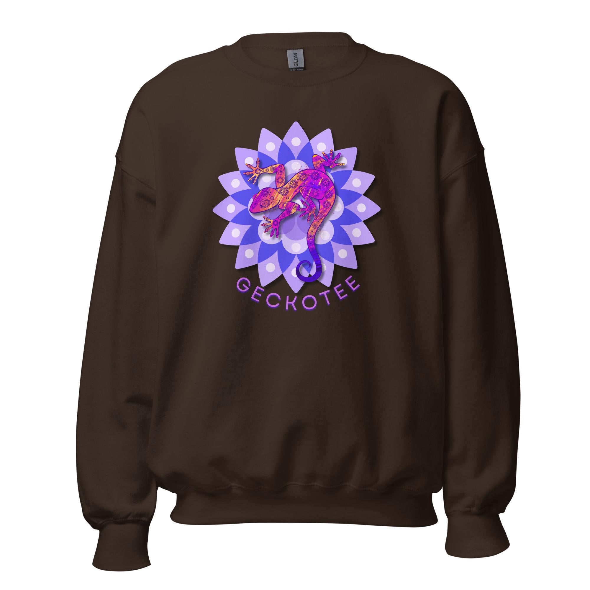 Gecko Sweatshirt Cute Gecko sweater Gecko hoodie Lizard sweatshirt, Mandala gecko shirt gecko lover gift