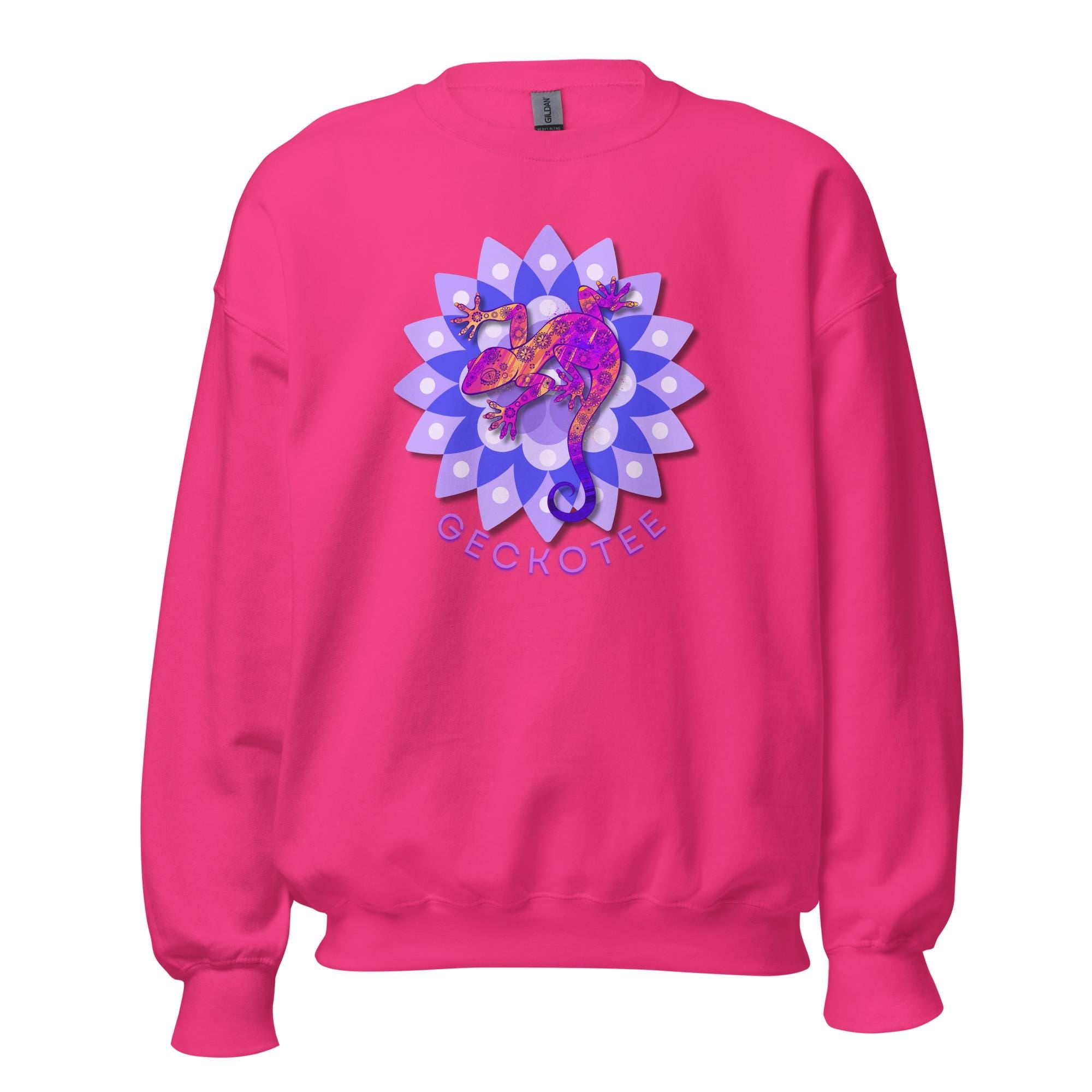 Gecko Sweatshirt Cute Gecko sweater Gecko hoodie Lizard sweatshirt, Mandala gecko shirt gecko lover gift