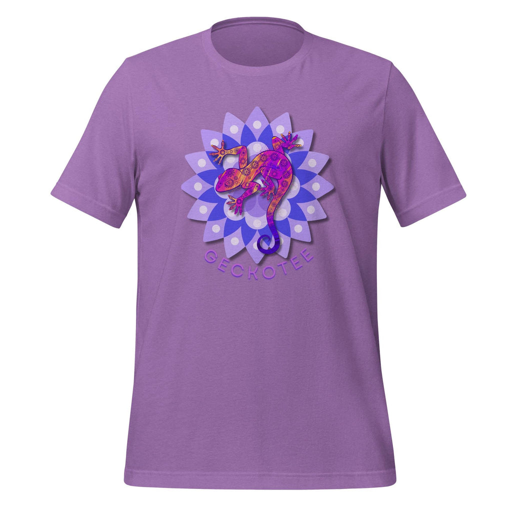 Gecko T-Shirt: mandala gecko lizard Unisex Bella Canvas Tee