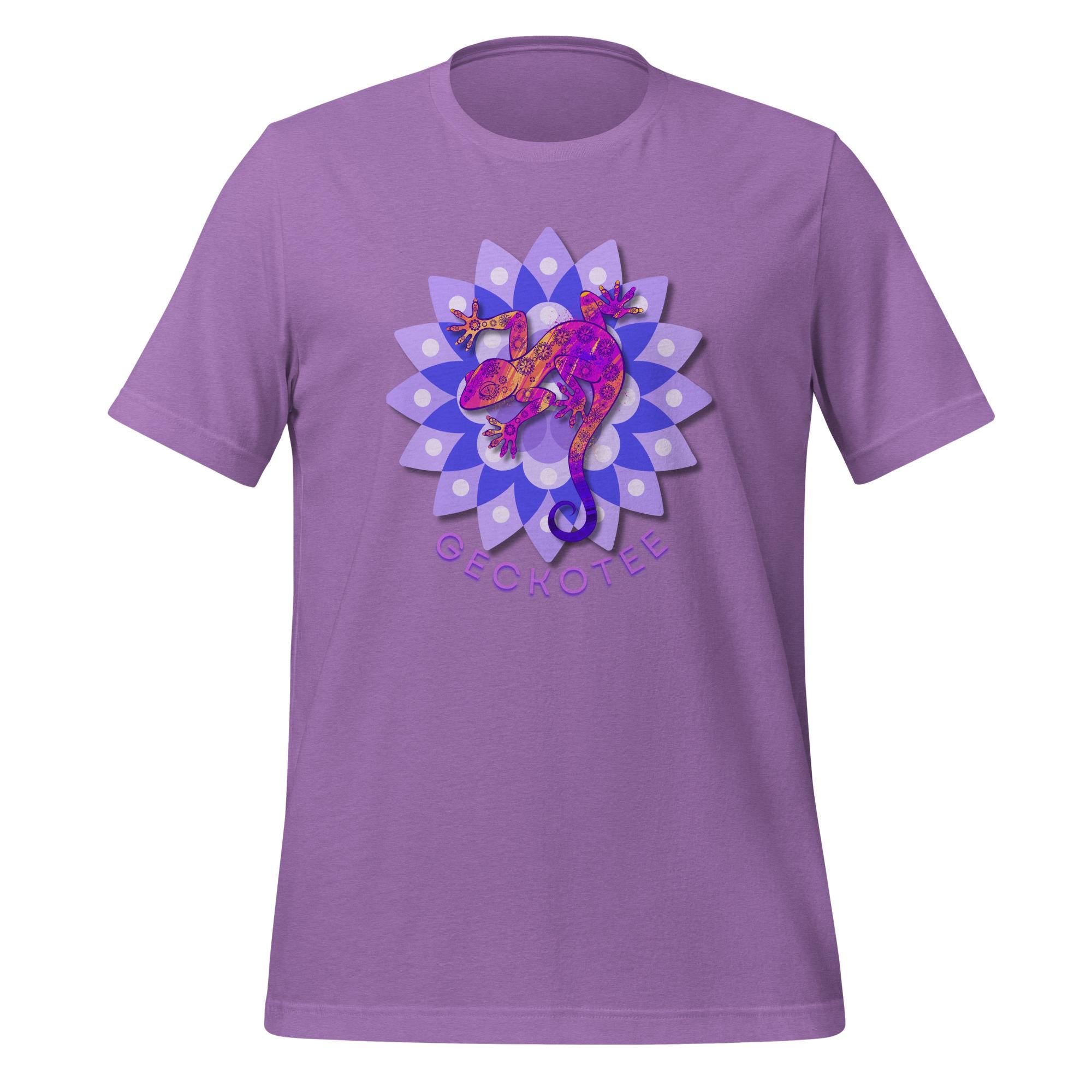 Gecko T-Shirt: mandala gecko lizard Unisex Bella Canvas Tee