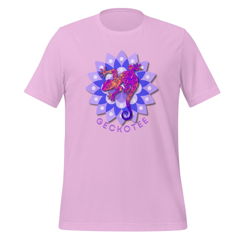 Gecko T-Shirt: mandala gecko lizard Unisex Bella Canvas Tee