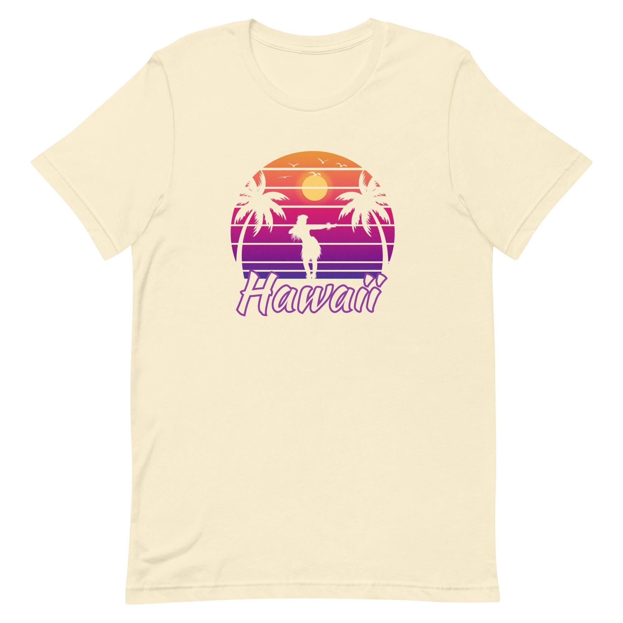 Sunset Hula Hawaii T-Shirt: Retro Tropical Tee