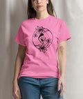 Mother & Baby Lily T-Shirt: Minimalist Line Art, Mother's Day Tee