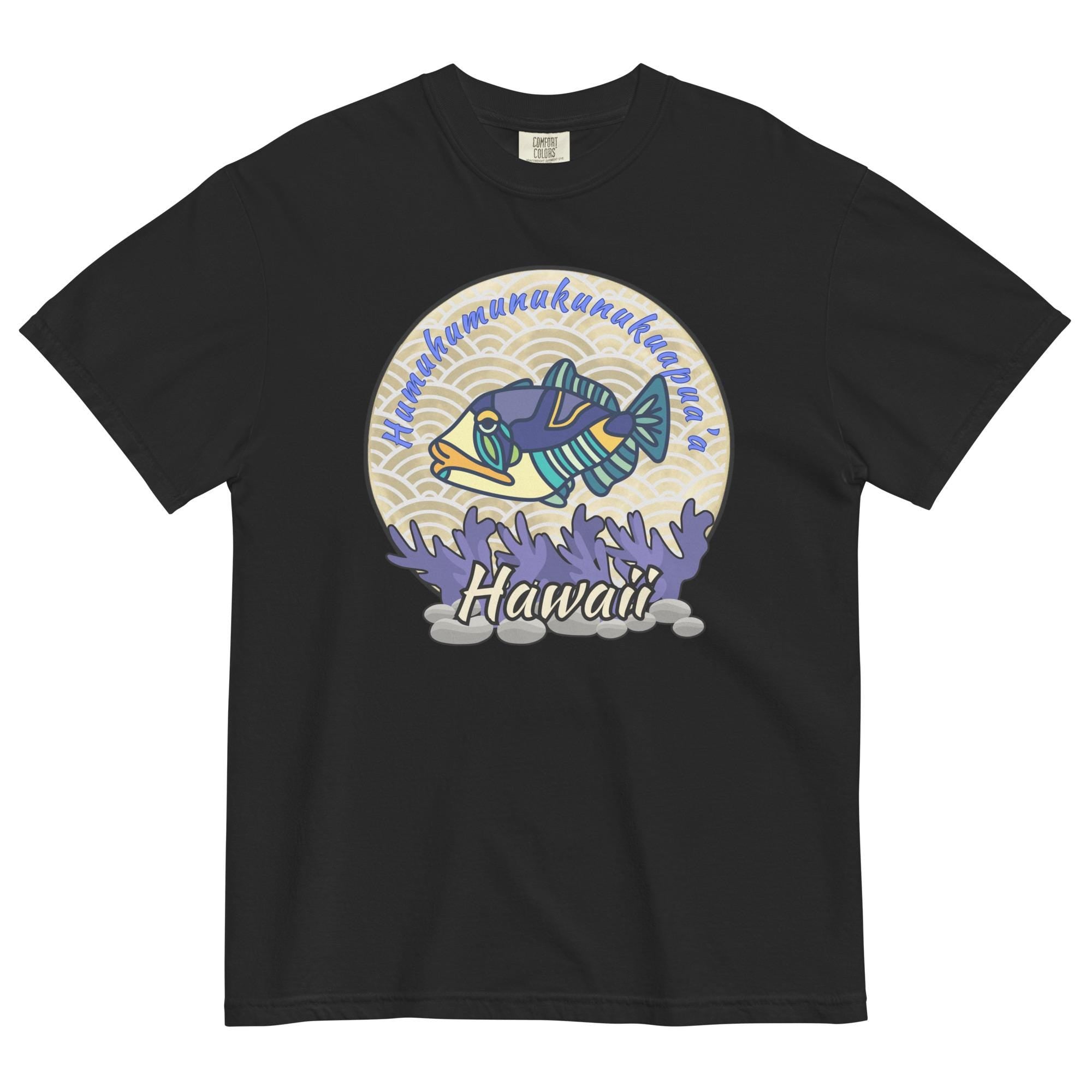 Humuhumunukunukuapuaa Hawaii Fish Shirt: Comfort Colors Hawaii Tee front print