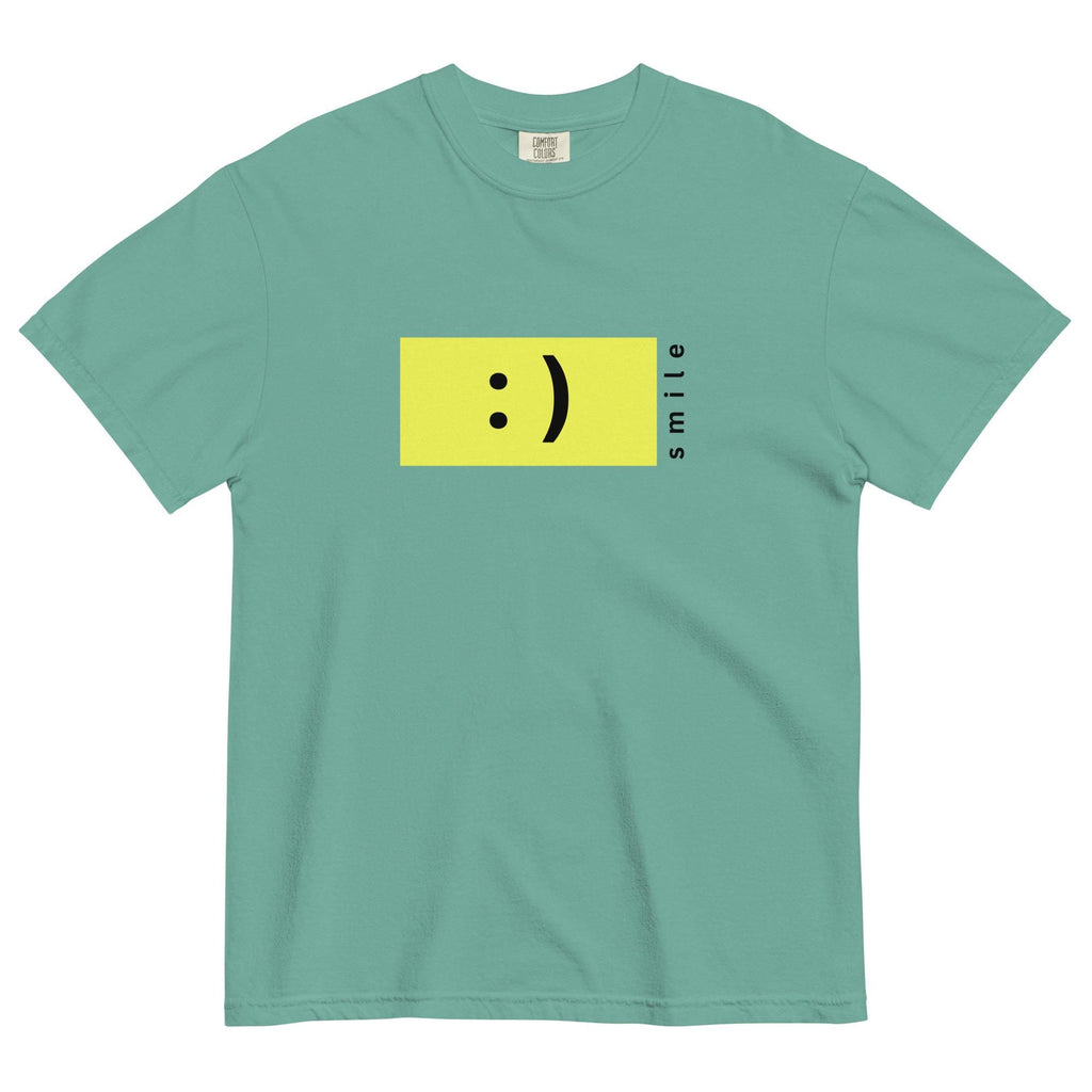 Smile T-Shirt: Garment-Dyed Heavyweight Cotton Tee